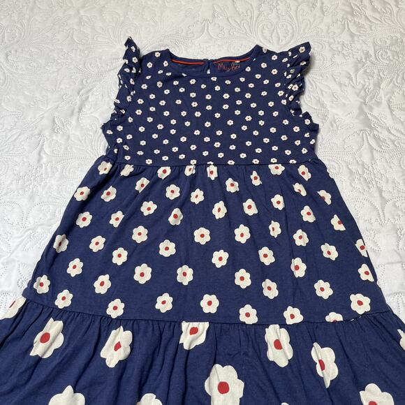 Mini Boden Tiered Floral Dress Size 9/10 - Picture 3 of 6